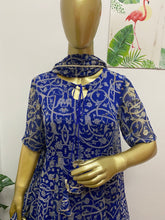 Blue chiffon suit set - kasumi.in